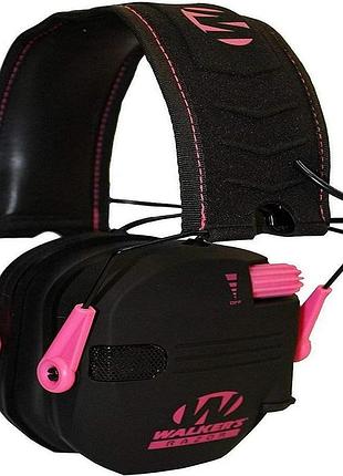 Навушники тактичні активні шумозаглушувальні walker’s razor slim gwp-rsem-pnk pink