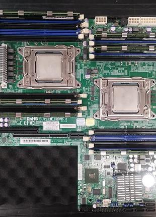 Готовый набор supermicro x9drw-if / 12 ядер 24 потока / 24gb ram