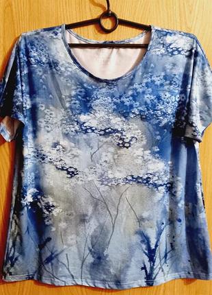 Shein - блузон нежный в цветочный принт 💙трикотаж💙 бренд 💙