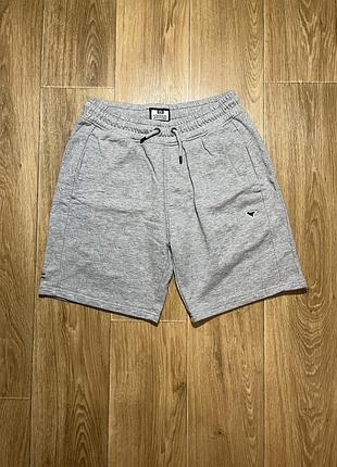 Weekend offender котонові шорти сірі xs-s з вишитим логотипом