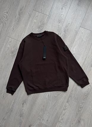 Світшот stone island коричневого кольору