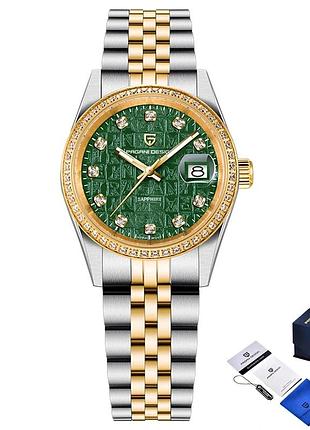 Наручний годинник pagani design pd-1794l silver-gold-green