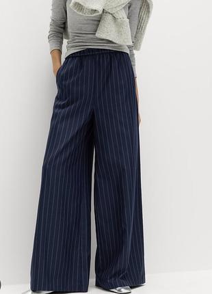 Прямі брюки льон  m&s collection