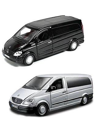 Автомодель - mercedes-benz vito (асорті сріблястий, чорний1:32)