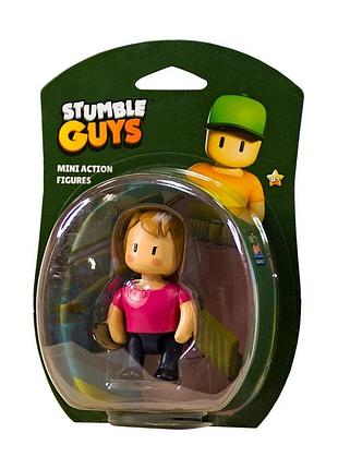 Ігрова колекційна фігурка з артикуляцією stumble guys - міс стамбл (7,5 cm)
