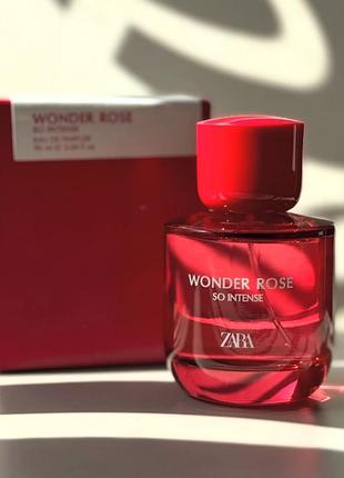 Жіноча парфумована вода zara wonder rose so intense 90 мл