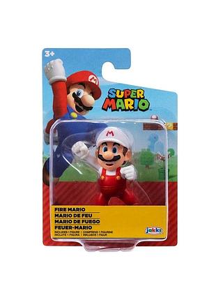 Ігрова фігурка з артикуляцією super mario - вогняний маріо (6 cm)