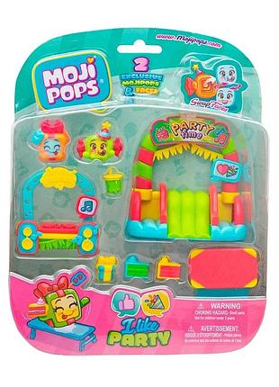 Ігровий набір moji pops – вечірка (2 фігурки, аксесуари)