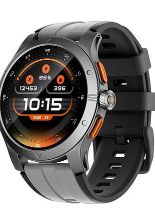 Часы runmefit gtr5 smart watch круглого форм-фактора, 1.43" hd amoled дисплей, bluetooth v5.3, водозащита 3atm/ip68, синхронизация