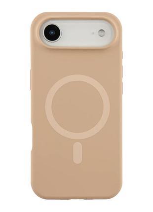 Чехол накладка glow silicone case with magsafe для apple iphone 17 air панель-накладка для телефона магнитая зарядка desert gold