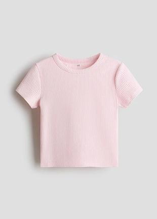 Футболка из трикотажа h&amp;m в рубчик