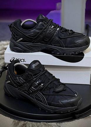 Кроссовки мужские asics gel kahana tr v2, черные демисезонные весна-лето-осень кожа текстиль размер 41-46 новые 688-1