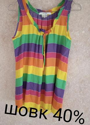 Блузка zara m з шовком