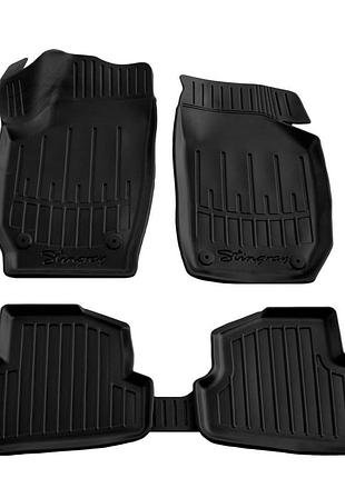 Килимки stingray 3d (5 шт, поліуретан) для skoda fabia 2007-2014 рр