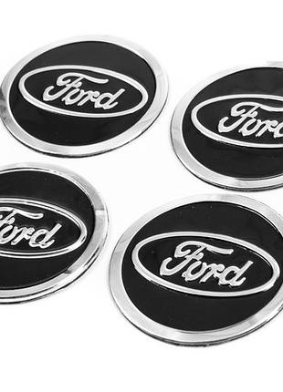 Наклейки на центральные колпачки дисков 60мм 8946 (4шт) для ford