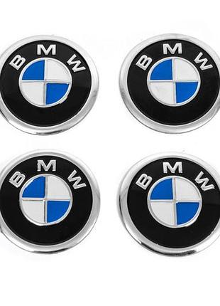 Наклейки на колпачки дисков v1 60мм (4шт) для bmw