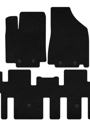 Текстильные коврики premium (2 ряда, черный) для nissan pathfinder r52 2012-2021 гг