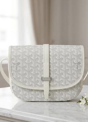 Біла сумка goyard крос-боді