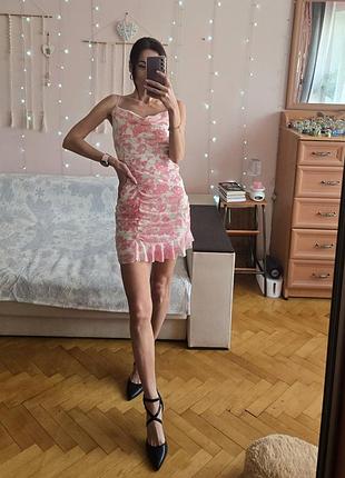Платье розовое женское s/ платье