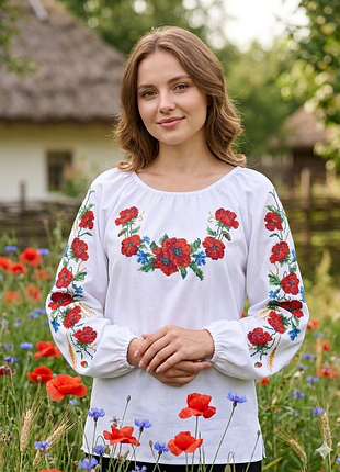 Вишита сорочка бісером