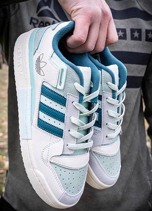 Adidas forum exhibit low 
grey\mint