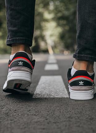 Adidas drop step “black\grey\orange” 7