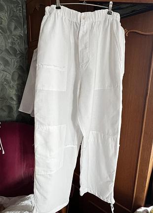Брюки лен zara