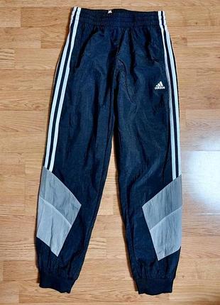 Подростковые лёгкие спортивные штаны adidas р 152см