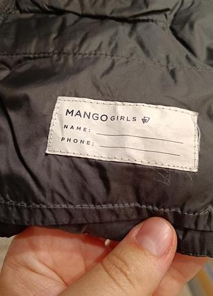 Куртка mango для девочки пух 5