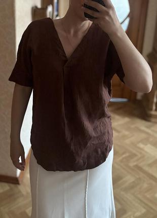 Нова блузка, m&s, 100% льон, розмір s/m