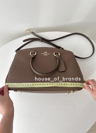Coach savannah carryall bag жіноча брендова шкіряна сумка оригінал коач коуч шкіра на подарунок дружині дівчині женская кожаная сумочка оригинал 8