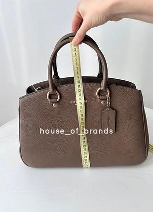 Coach savannah carryall bag жіноча брендова шкіряна сумка оригінал коач коуч шкіра на подарунок дружині дівчині женская кожаная сумочка оригинал 9