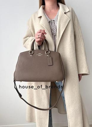 Coach savannah carryall bag жіноча брендова шкіряна сумка оригінал коач коуч шкіра на подарунок дружині дівчині женская кожаная сумочка оригинал 5