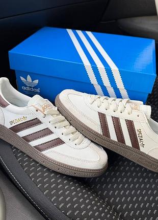 Кросівки adidas spezial brown cream white