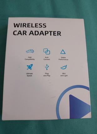 Бездротовий адаптер c02 wireless carplay android auto 2в1 адаптер