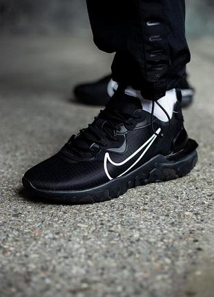 Кроссовки nike react vision black/white 8