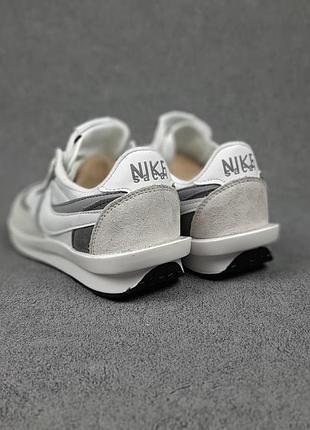 Nike sacai белые с серым