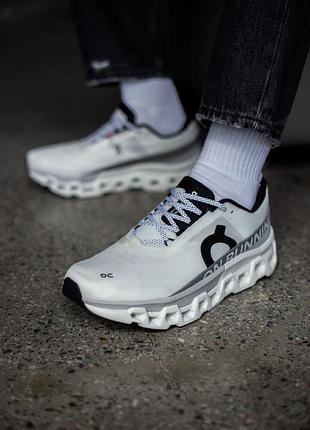 On cloudmonster 2 running white/grey 9