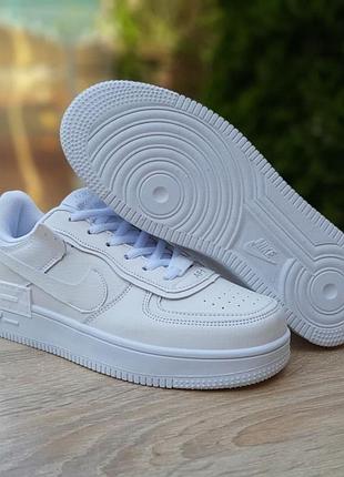 Nike air force 1 shadow белые