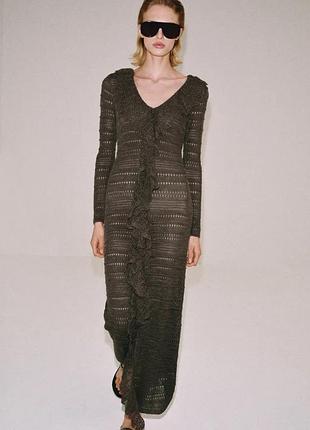 Сукня жіноча коричнева zara new