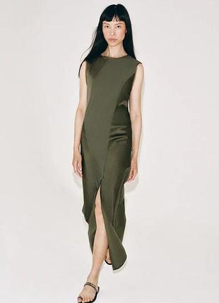 Сукня жіноча хакі zara new