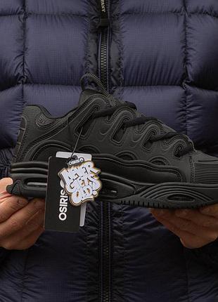 👟 кроссовки osiris d3 triple black / наложка bs👟