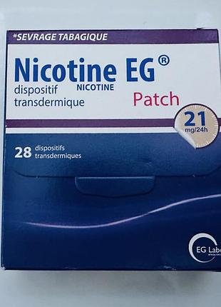 Никотиновий пластир nicotineine eg 28 шт