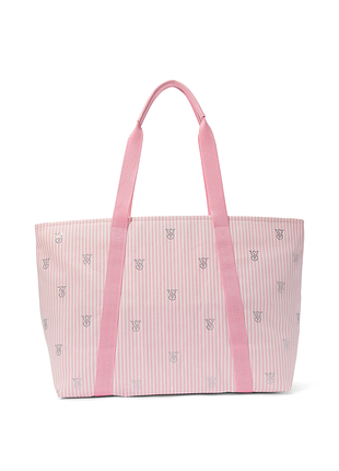 Сумка в рожеву смужку pocket tote вікторія сікрет