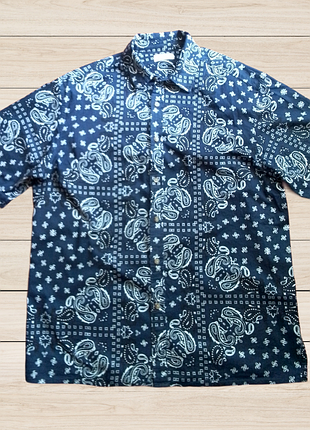 Мужская коттоновая рубашка zara р. 54.