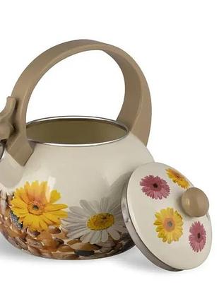 Чайник со свистком edenberg flowers 6 eb-1745-6 2.2 л
