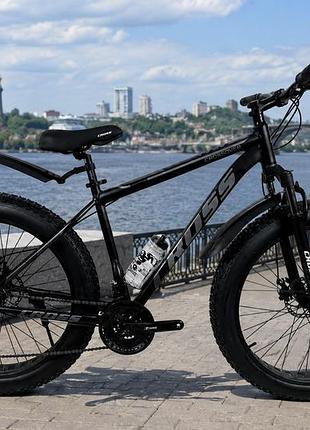 Фетбайк cross crossover 26x4.0 гірський велосипед з широкими колесами дискові гальма для бездоріжжя та піску
