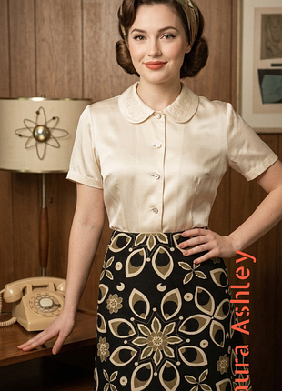 Laura ashley, юбка лен + хлопок, винтаж.