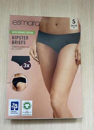 Esmara hipster briefs труси жіночі набір (3шт)