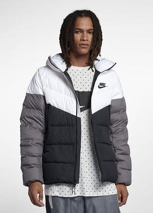 Мужская куртка пуховик nike sportswear windrunner down fill hooded puffer jacket